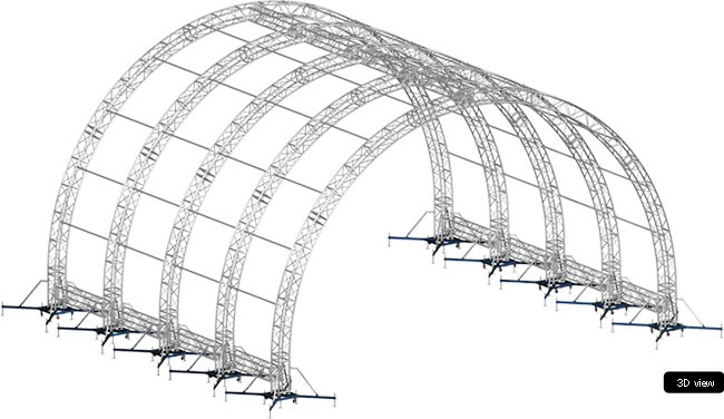 Alspaw Tunnel roof system