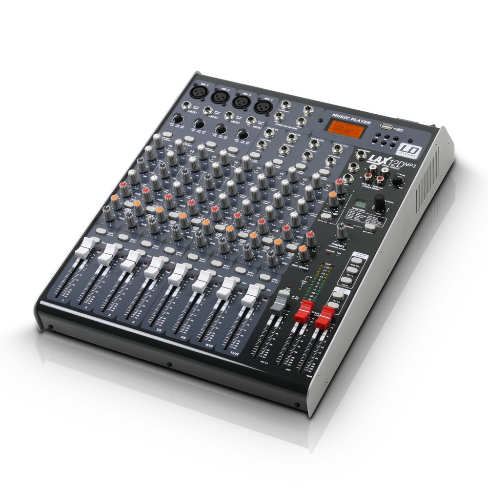 LD Systems LAX Series – Mixer 12-channel with DSP & USB MP3 Player